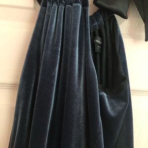 Dark Teal Velour Halter